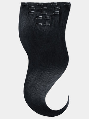70cm XXL Clip in Extensions - luxury Qualität - 150 Gramm 5-teilig 1b variant detail image - 12f585aa15c45d86cbbe8cd3646da70646a014436ba73d0bcfb519ad2b3374dd