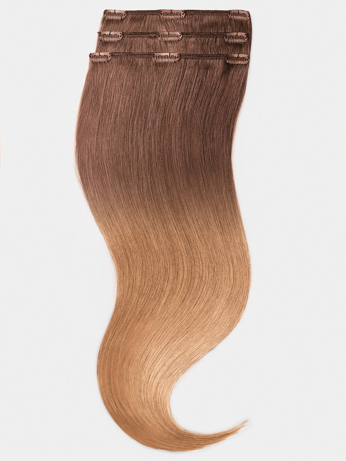 Ombré Clip in Extensions - luxury Qualität - 70 Gramm 3-teilig - 55cm t4/17 variant detail image - 89940aff45e72a83dff9d443c8956719bb102962e8d208e7f68bd8e9063a08c7
