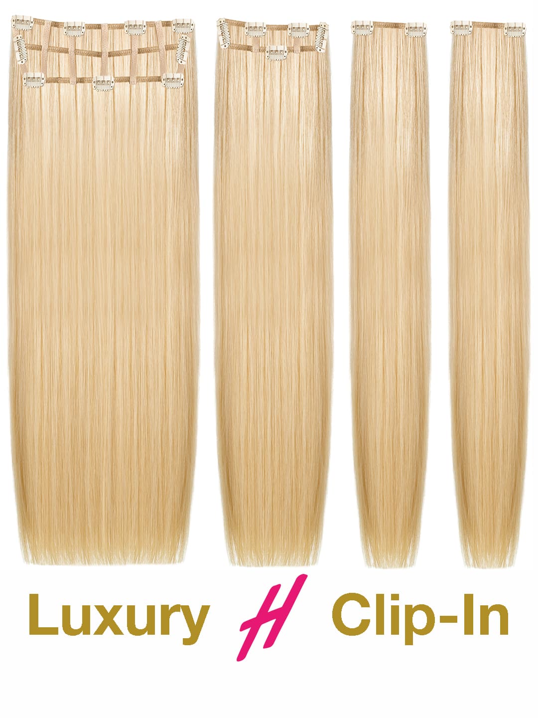 Clip in Extensions - luxury Qualität - easy volume 7-teilig - 125g 1b variant detail image - d891c1b660d9a0edc9427c60d8e140a13e2a82a94dda404d690aff0456c4ffb8