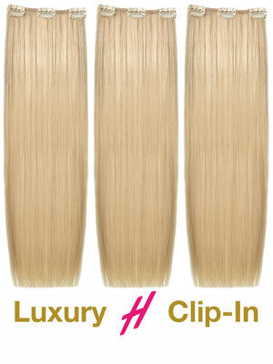 Clip in Extensions - luxury Qualität - Medium Volume 3-teilig 70g 1b variant detail image - bb5fb1f38f8fafe23ec3ac8e3e4d44a1b944f452075d8b450723d401b30b9815