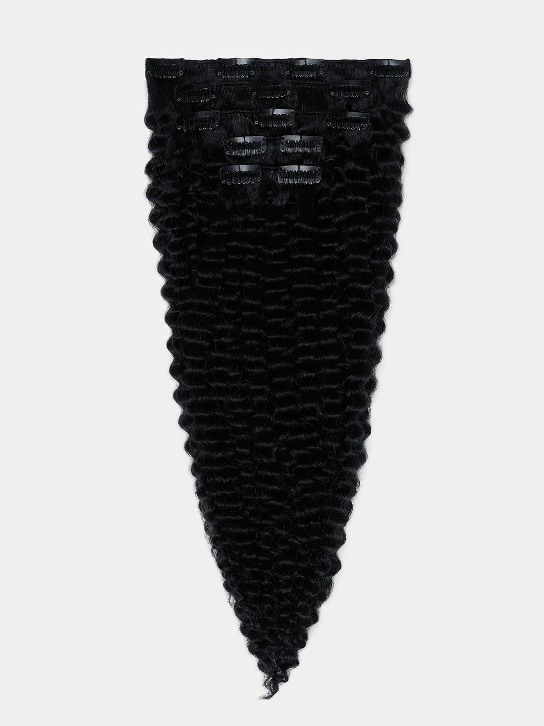 Clip in Extensions - luxury Qualität - 130 Gramm 5-teilig - 55cm - CURLY 1b variant detail image - 8f2467ea686d9625c6192f519427cd9f1fe6aea11407b0ada97e338d7d179e05