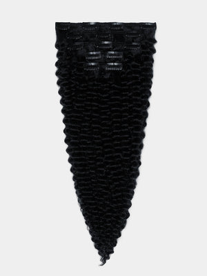 Clip in Extensions - luxury Qualität - 130 Gramm 5-teilig - 55cm - CURLY 1b variant detail image - 8f2467ea686d9625c6192f519427cd9f1fe6aea11407b0ada97e338d7d179e05